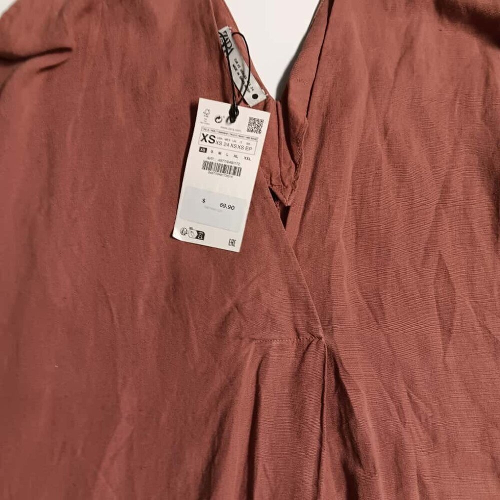 NWT Pleated Tunic Dress Zara - Picture 2 of 4
